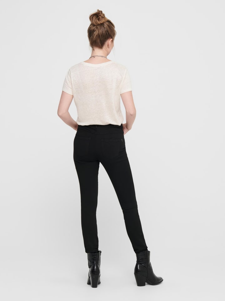 ONLY Skinny Fit Jeans High Waist Stretch Denim 5-Pocket Hose ONLFOREVER in Schwarz günstig kaufen