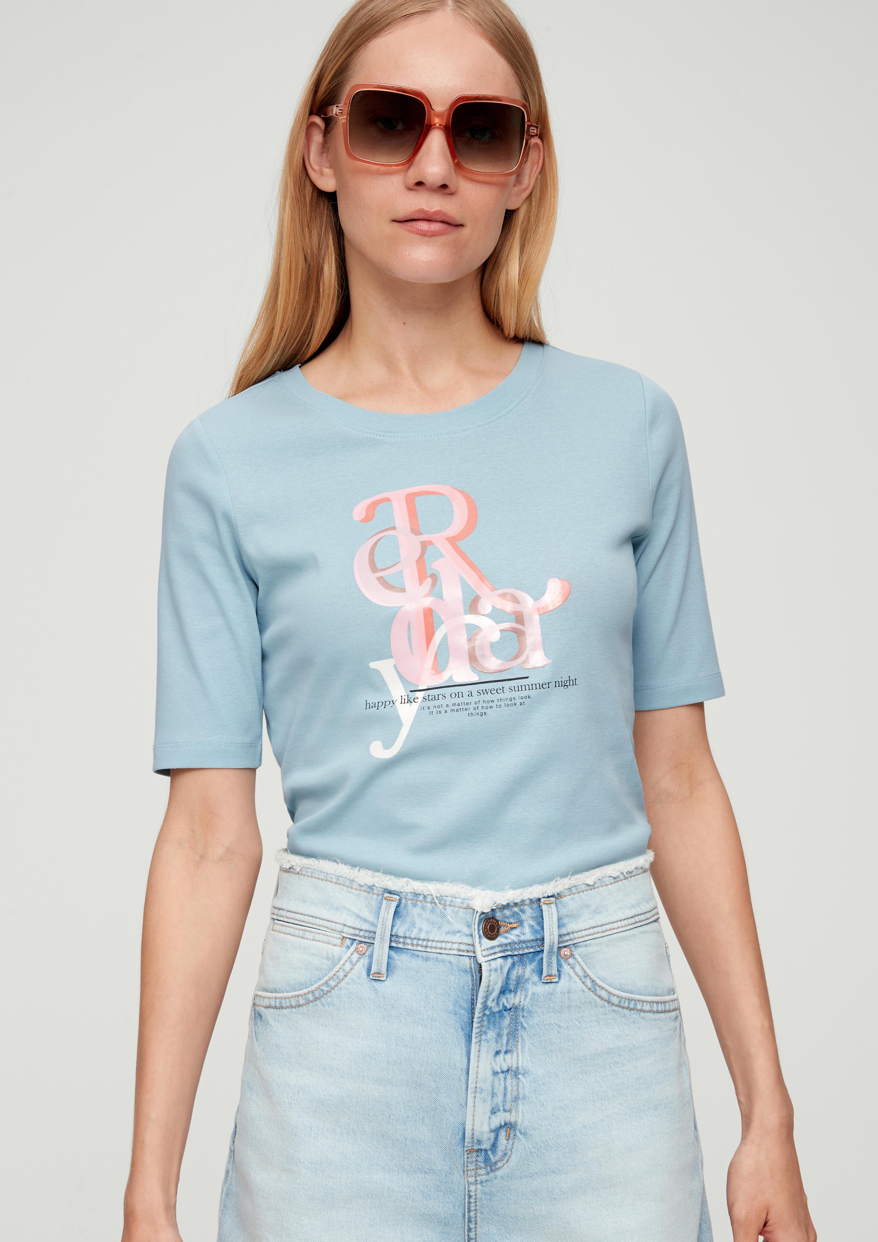 Baumwollshirt mit Frontprint  2132767-50D1