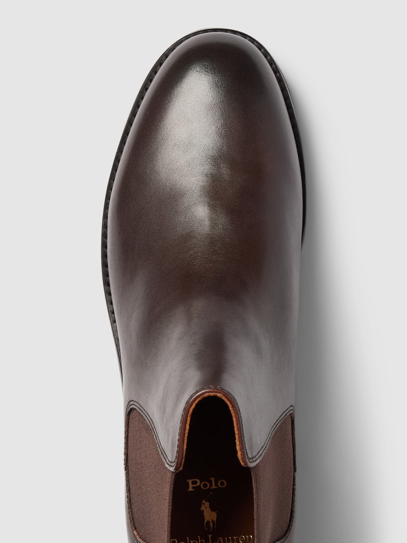 Chelsea Boots aus Leder Modell 'BRYSON' in dunkelbraun