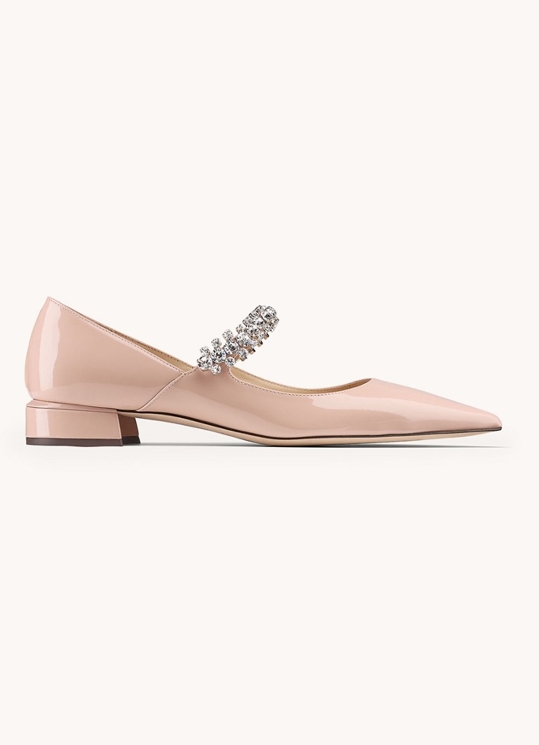 Jimmy Choo Bing -korkokengät vasikannahkaa ja kristallia