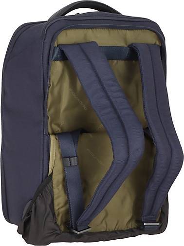 Piquadro Brief 2 Rollen Rucksacktrolley 40 cm Laptopfach