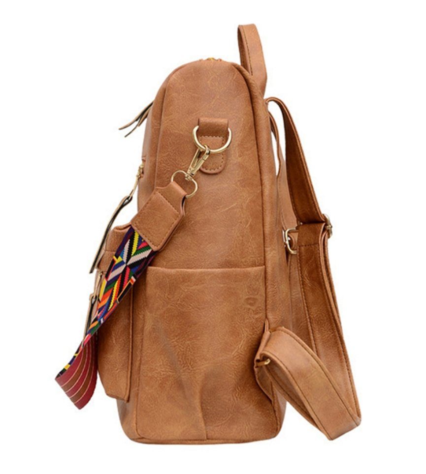 REDOM Rucksack Laptoprucksack Schulrucksack Lederrucksack Reiserucksack Leder (33x36x15 cm, Vintage, Schultertasche, Notebook Laptop Tasche, Uni Rucksack), für Herren Damen Jungen Teenager Freizeit Arbeit Business Reisen