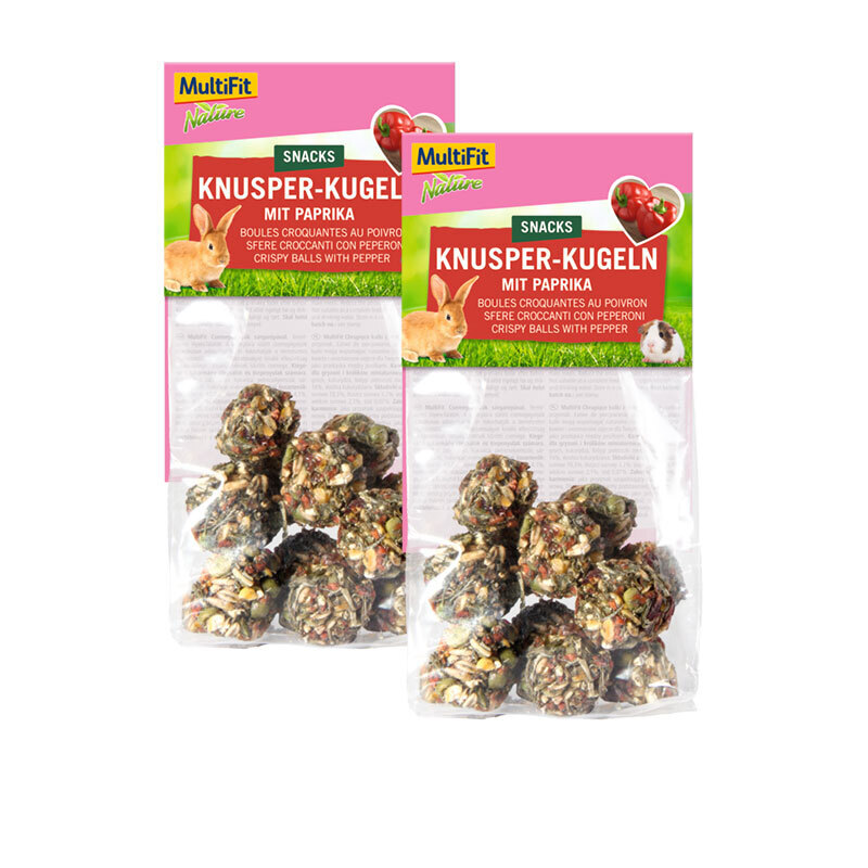 MultiFit Snacks MultiFit Knusper-Kugeln mit Paprika 2x8 Stück