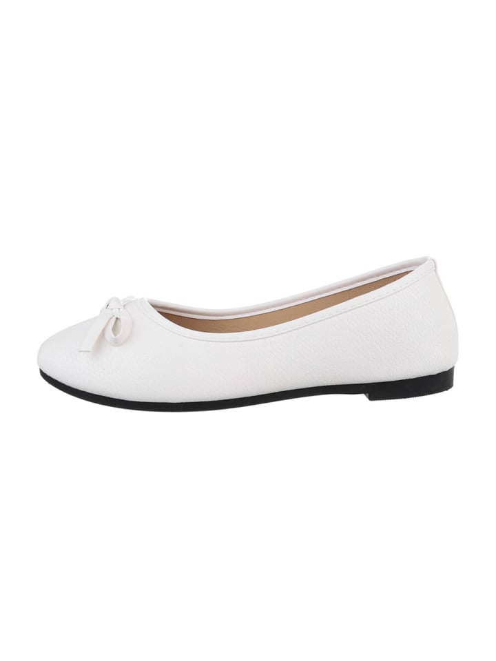 Ital-Design Ballerina in Weiß günstig kaufen