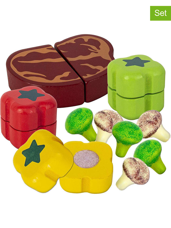 Magni 10tlg. Set: Gemüse und Steak in Bunt - ab 3 Jahren günstig kaufen onesize
