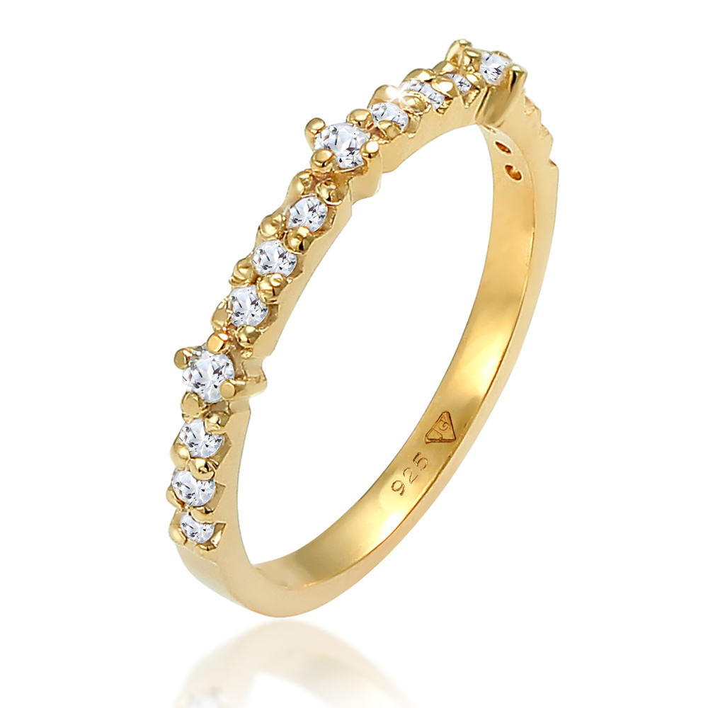 Elli PREMIUM Elli PREMIUM Bague Mémoire des dames Symbole d'amour éternel avec pierres topazes Bague