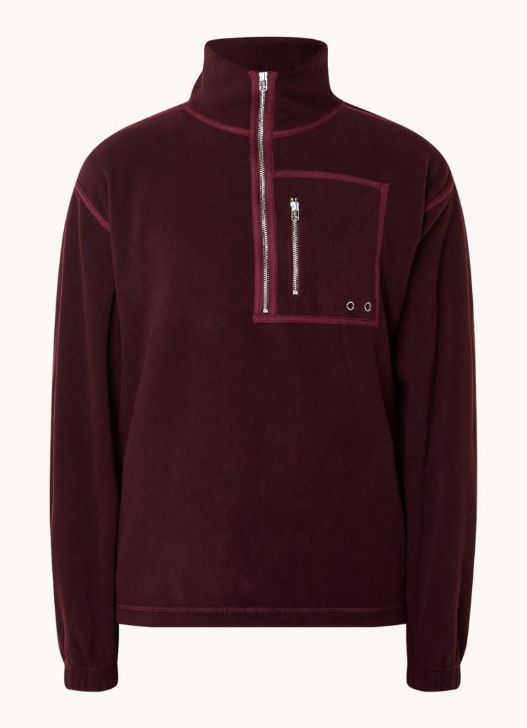 New Amsterdam Surf Association Fleece sweater with half zip and logo