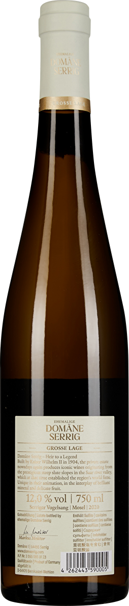 Domäne Serrig – Markus Molitor Riesling Vogelsang Große Lage 2020