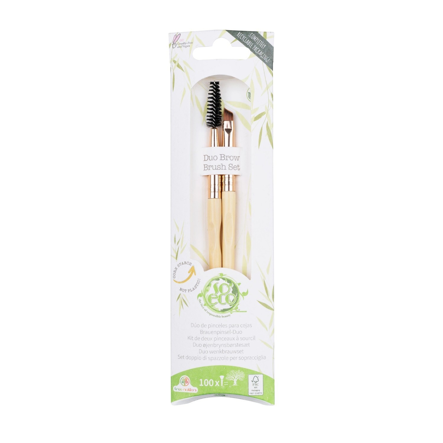 Cepillos para cejas SoEco Duo