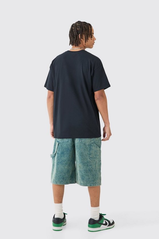 Oversize T-Shirt mit lizenziertem Whitney Houston Print