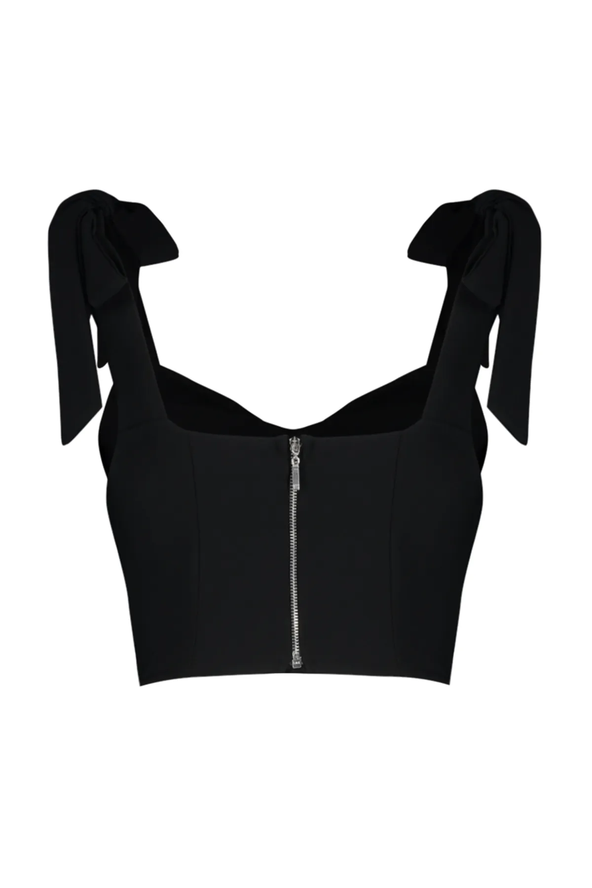 Trendyol Collection  Kurzes Bustier mit schwarzer Krawatte
