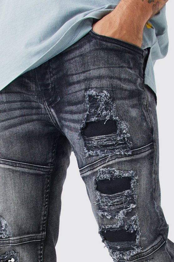 Skinny Stretch Jeans mit Risse