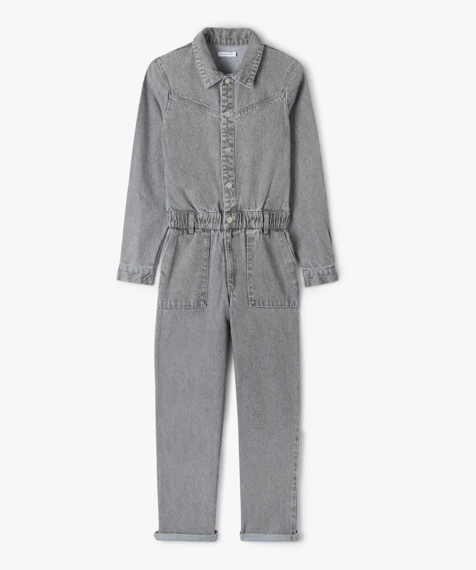 Combi-pantalon fille en jean - LuluCastagnette gris | GEMO
