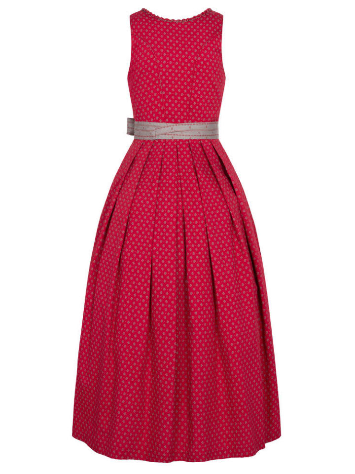 Nübler Dirndl Lang Thea in Rot günstig kaufen