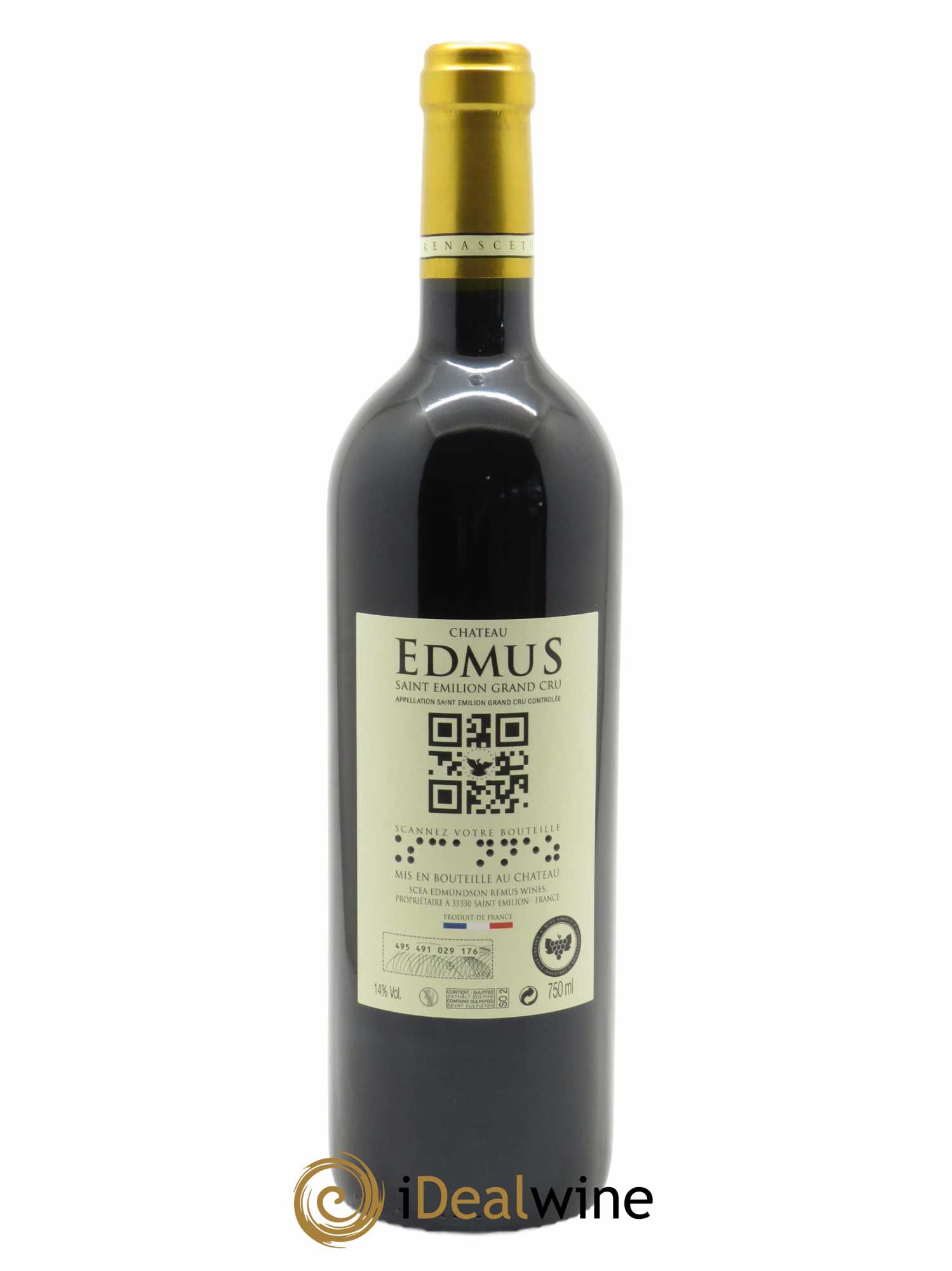 Château Edmus Grand Cru (CBO à partir de 6 bts) 2016 - Lot de 1 Bouteille