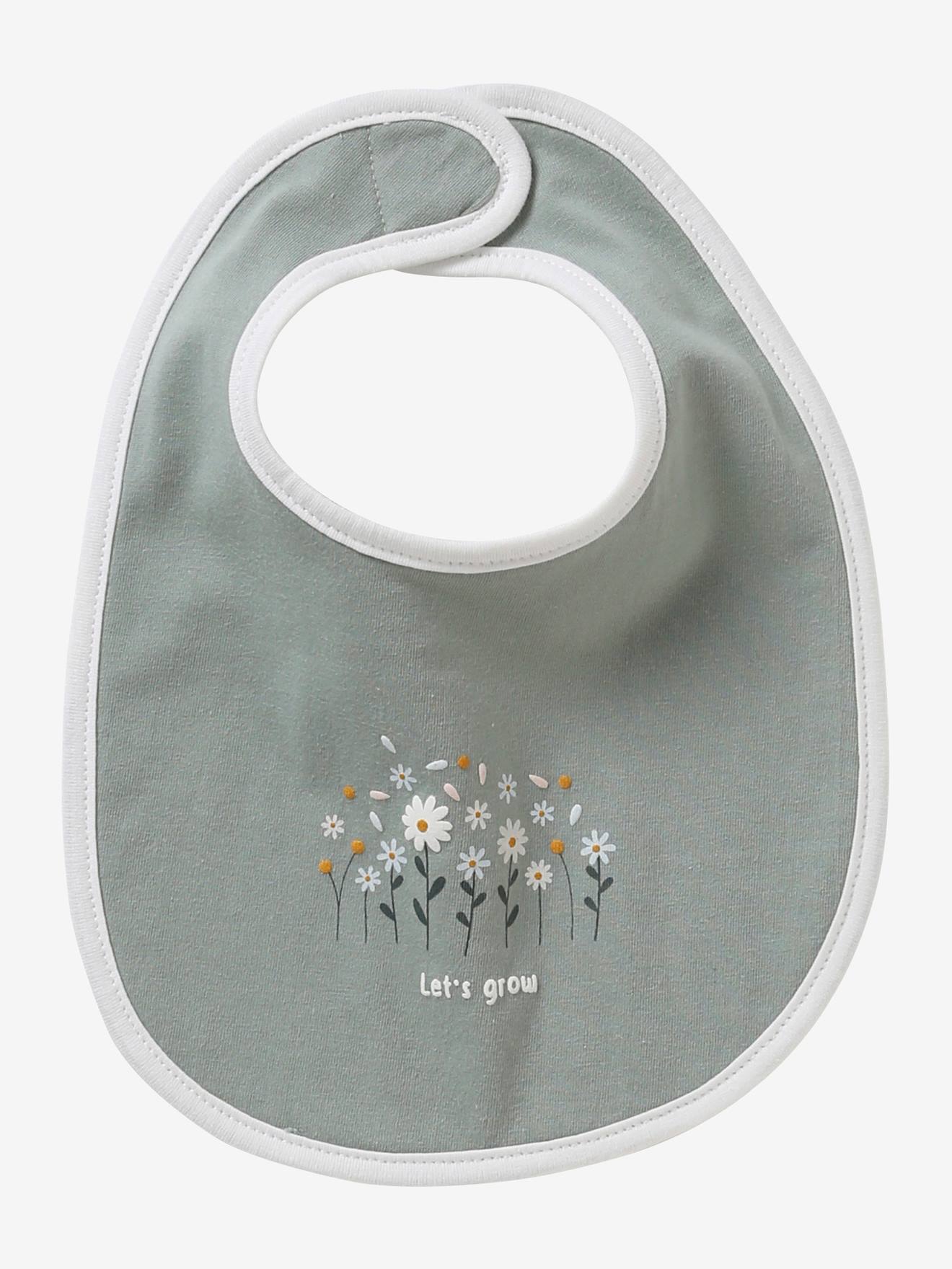 Lot de 5 bavoirs naissance lot chat rose