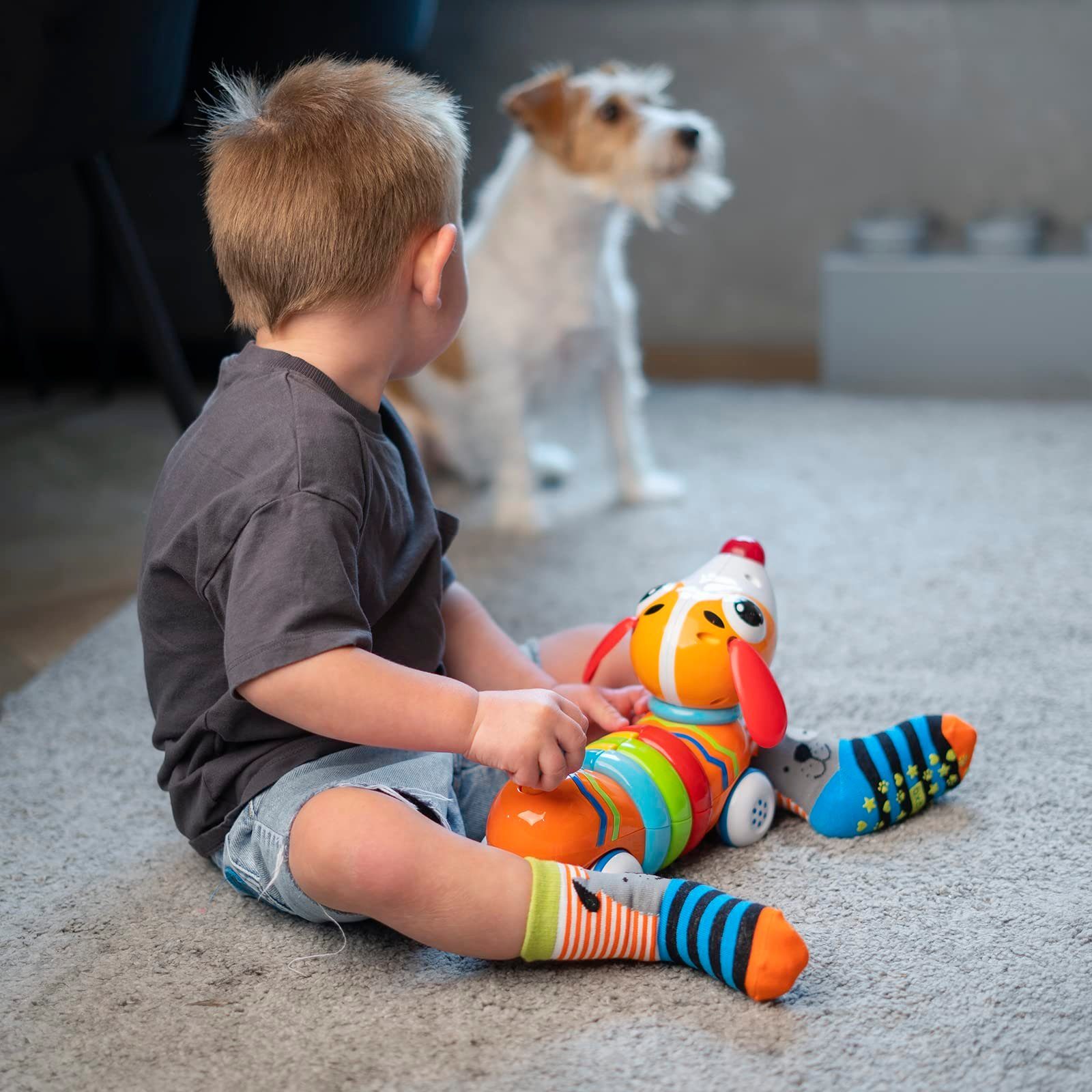 Soxo ABS-Socken Stoppersocken Kinder (Packung, 3-Paar, Set) Baby Geschenk Junge Bunte Antirutschsocken 2 Größen