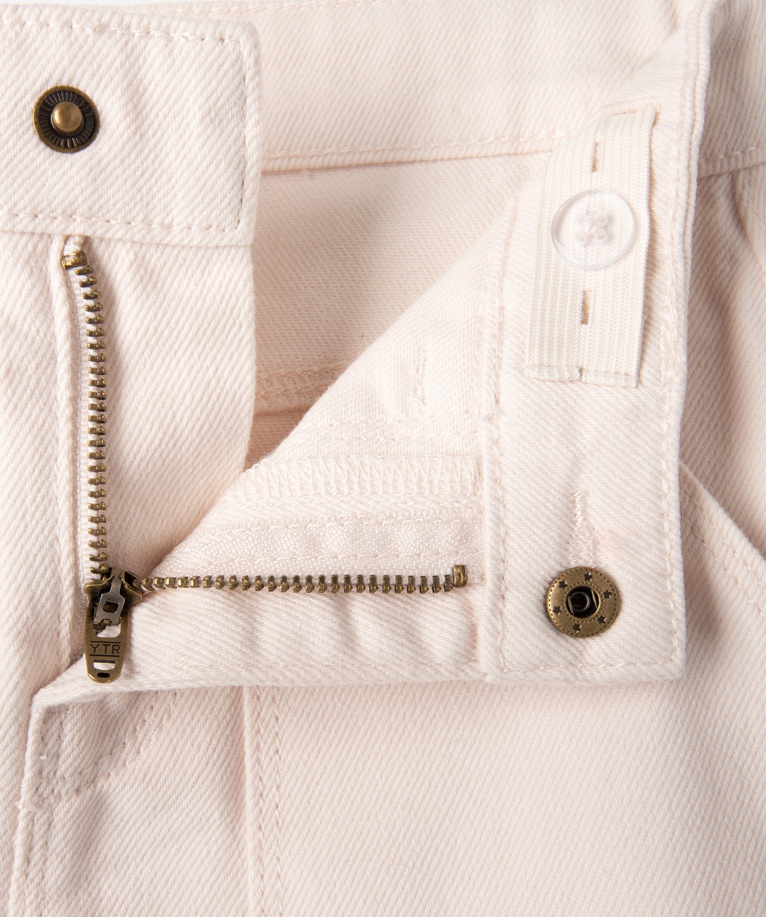 Jupe courte en toile denim colorée fille rose | GEMO