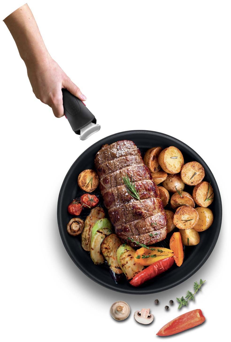 Tefal Griff L98633 Ingenio (1-St), Griff, schwarz, kompatibel mit Ingenio mit abnehmbarem Griff