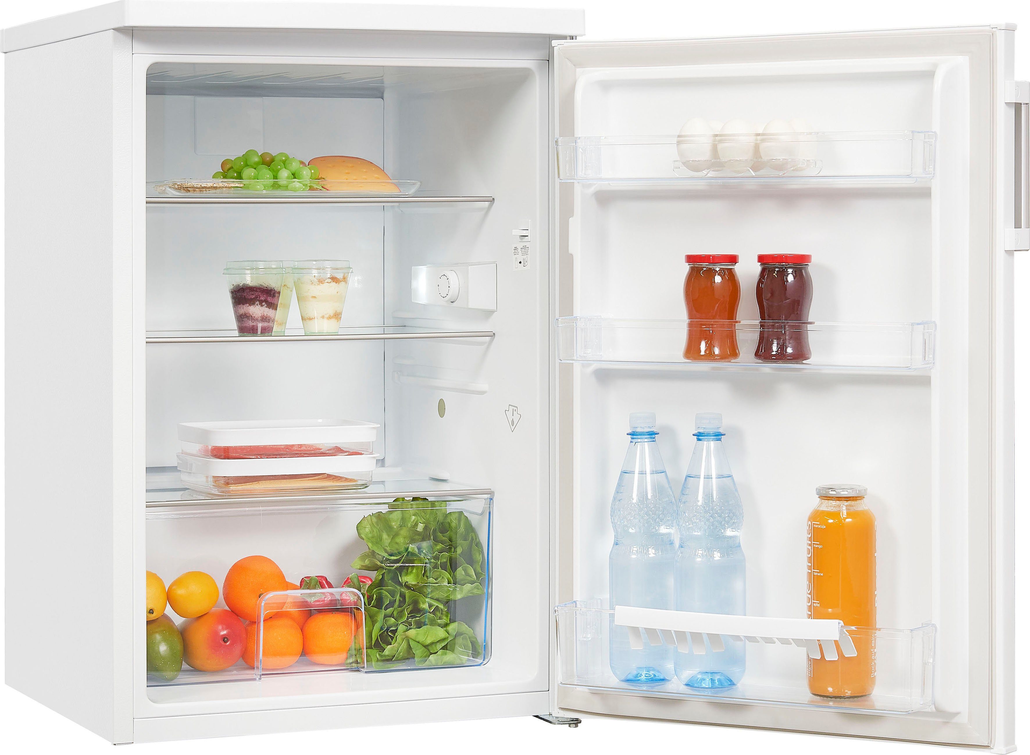 exquisit Kühlschrank KS16-V-H-010D weiss, 85,5 cm hoch, 56 cm breit