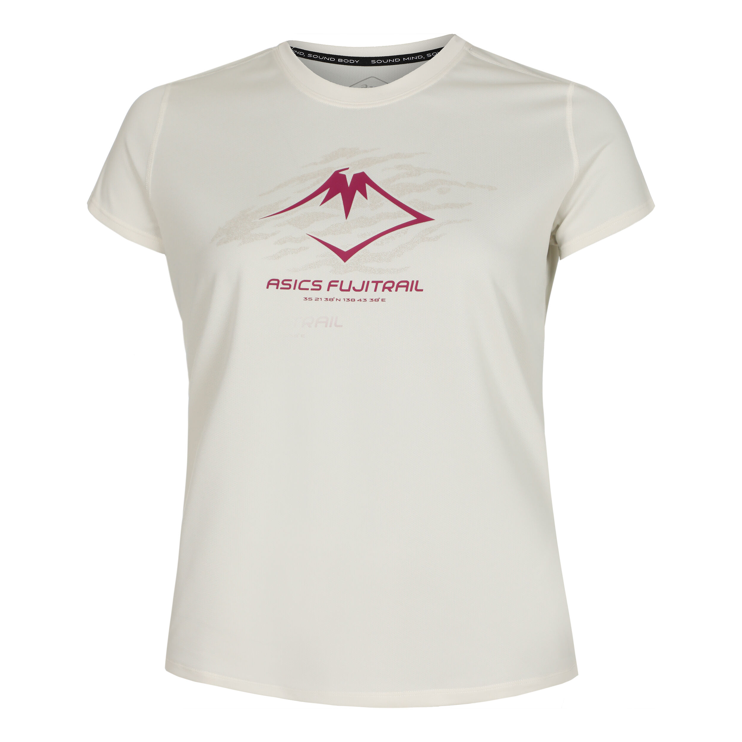 Fujitrail Logo Laufshirt Damen - Creme