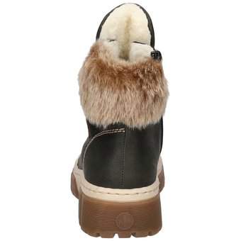 Rieker Schnür Boots in grün