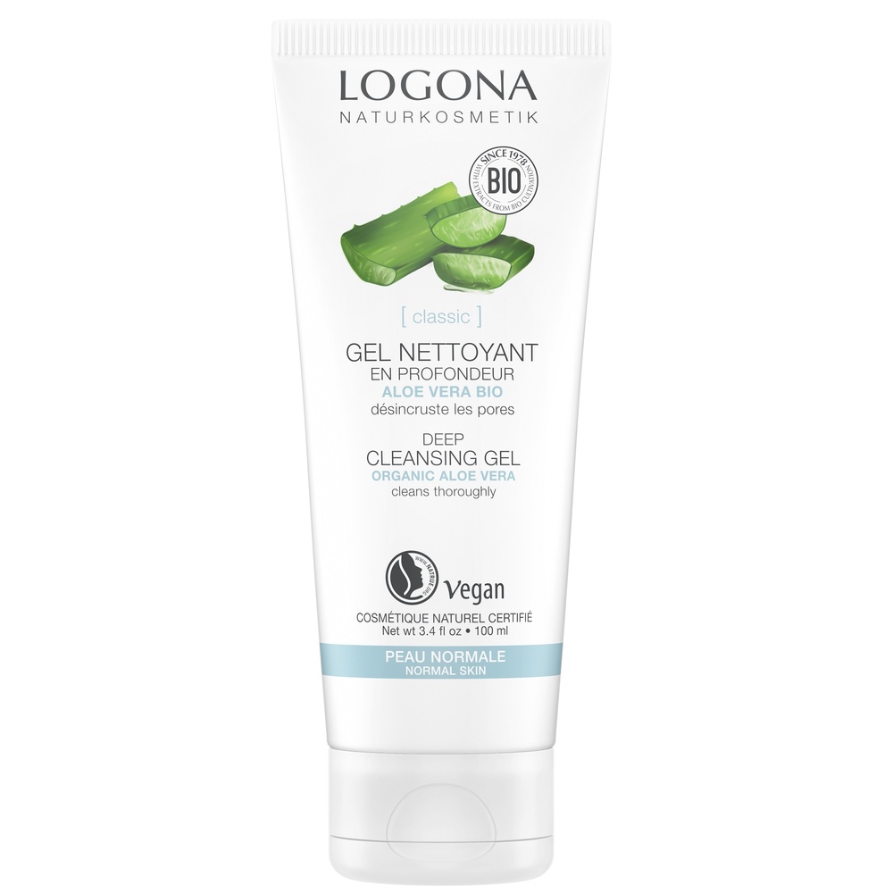 logona Gel nettoyant aloe vera bio, 100 ml Démaquillants