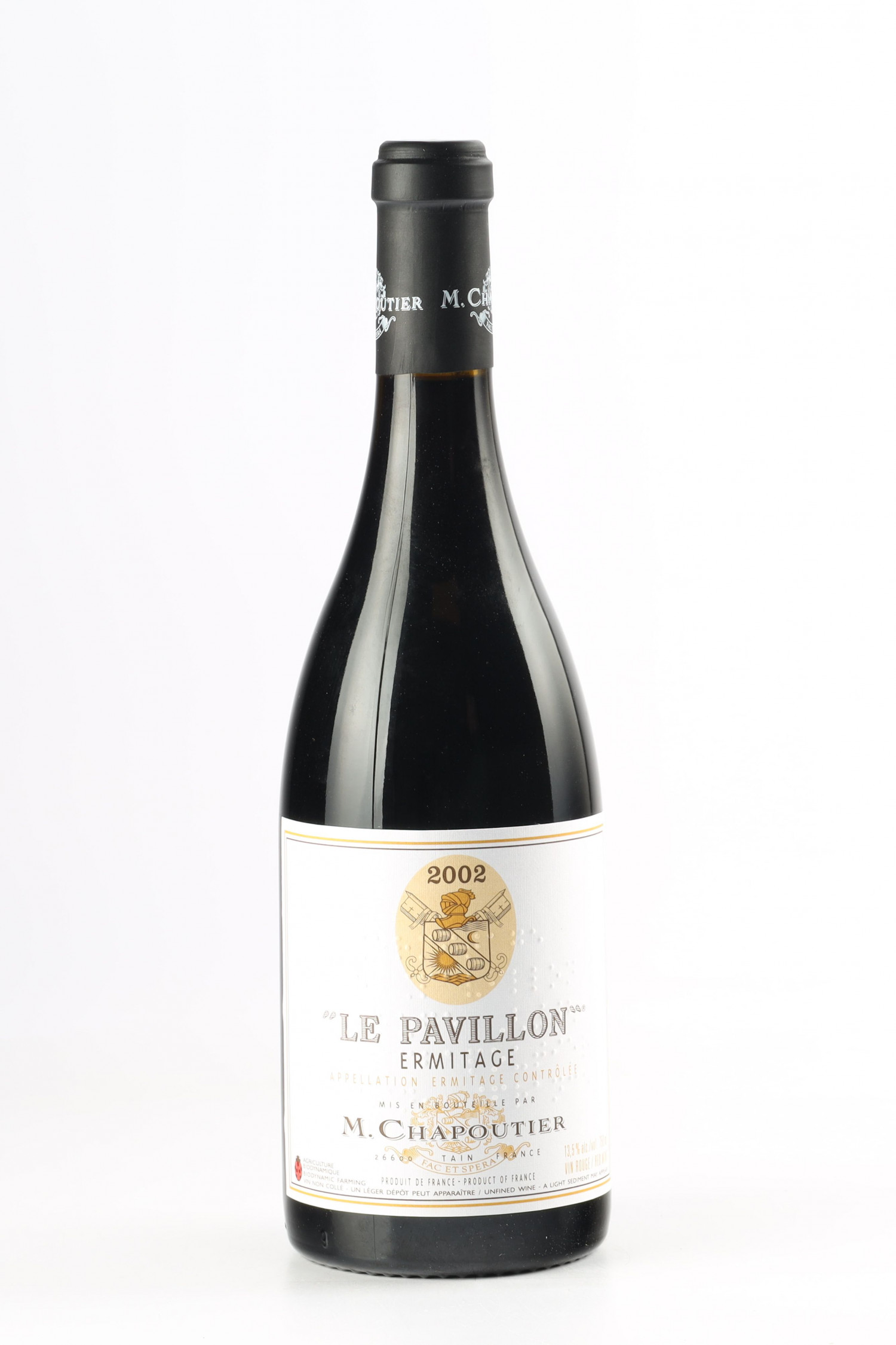 Vin 2002 CHAPOUTIER Ermitage Le Pavillon 2002, Hermitage Rouge. Vin ancien - SoDivin