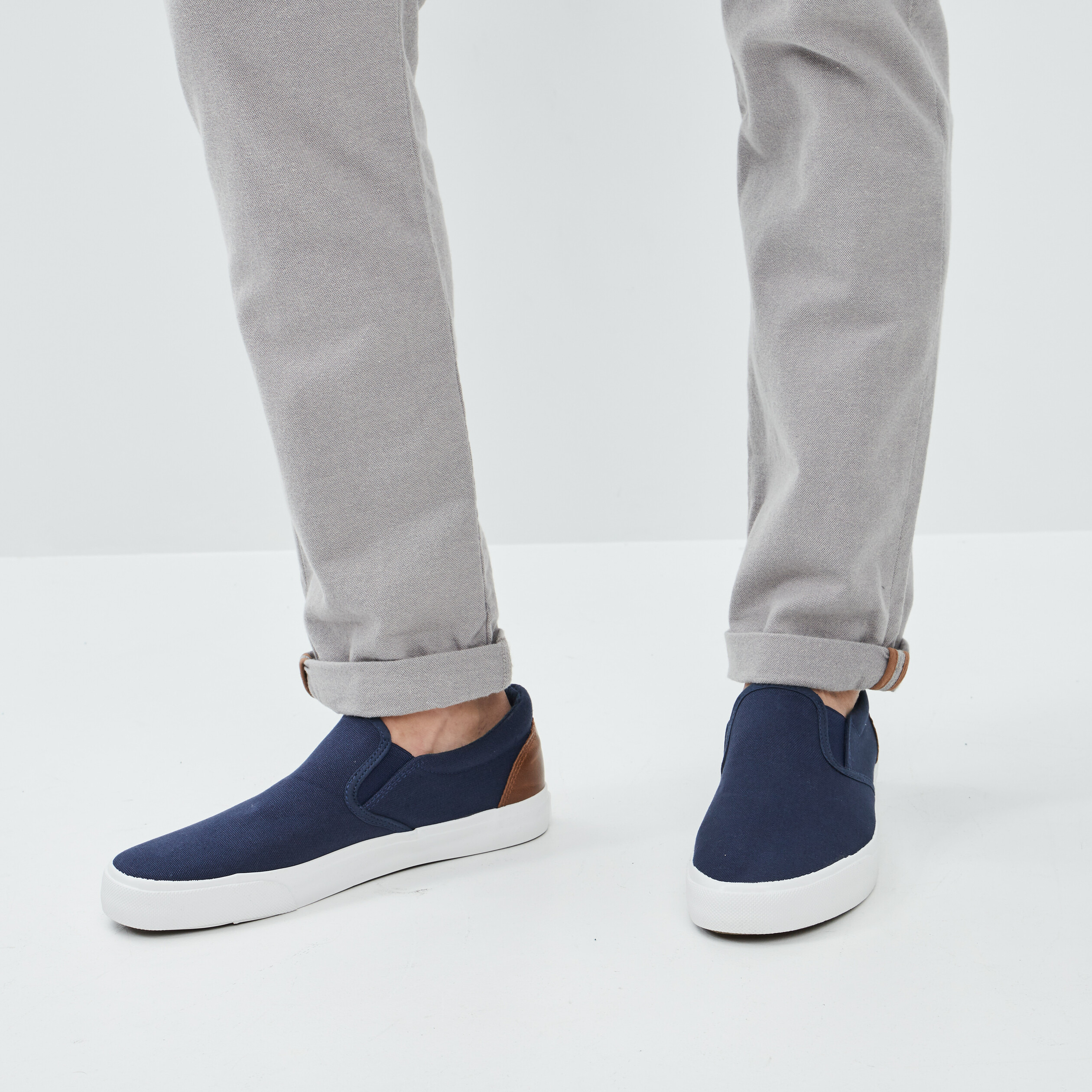 Tennis en toile Creeks bleu marine homme | La Halle