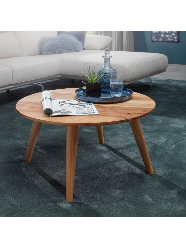KADIMA DESIGN Couchtisch | Akazie, ø75x40cm, Massivholz, Rund günstig kaufen onesize