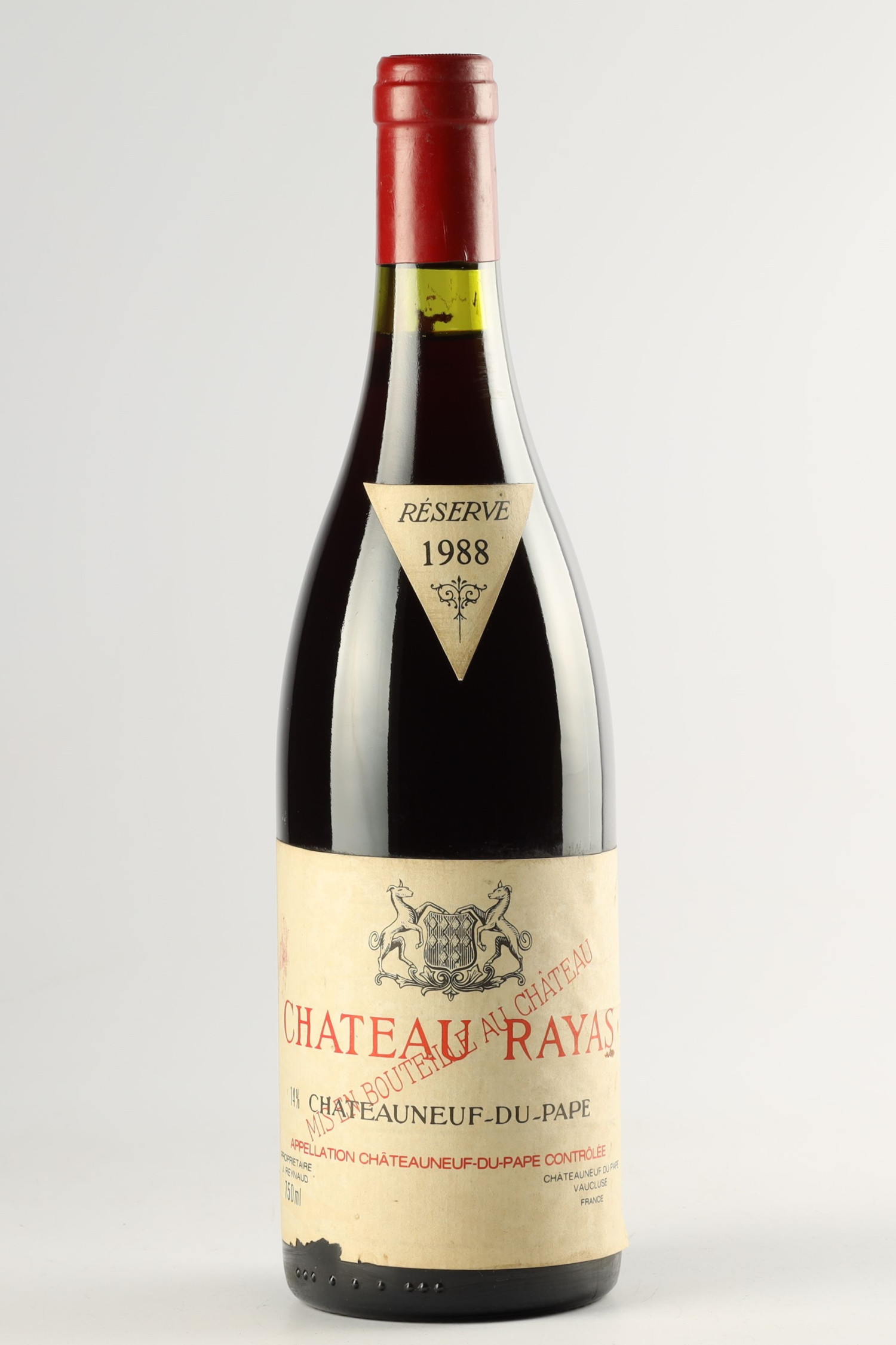 Vin 1988 CHATEAU RAYAS Rouge 1988, Châteauneuf du Pape. Vin ancien - SoDivin