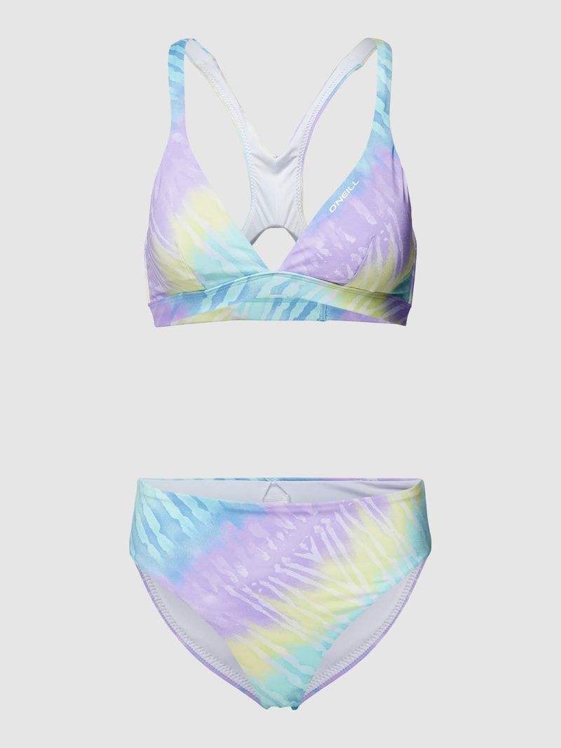 Bikini-Set mit Label-Details Modell 'HYPERFREAK' in flieder