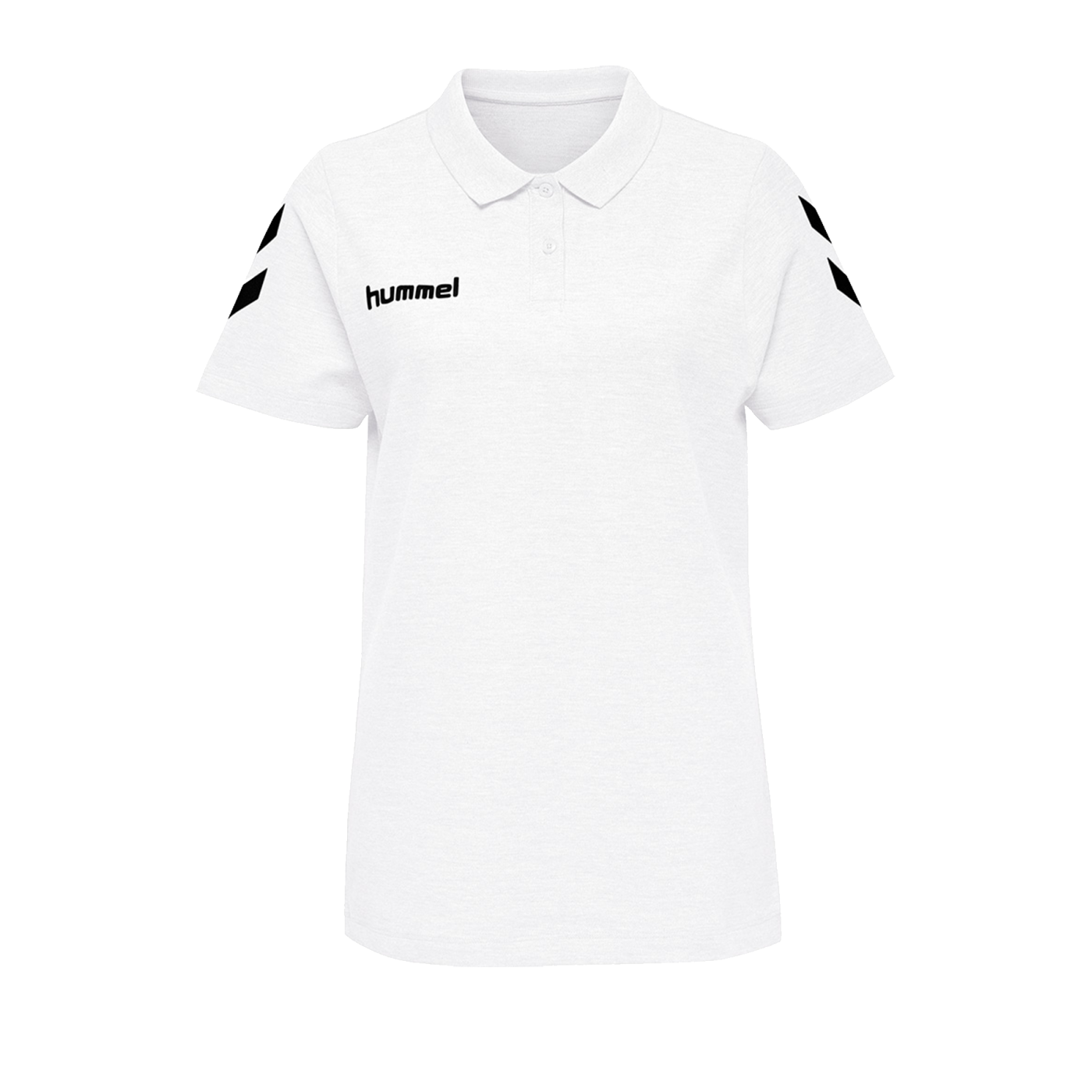 Hummel Cotton Poloshirt Damen Weiss F9001