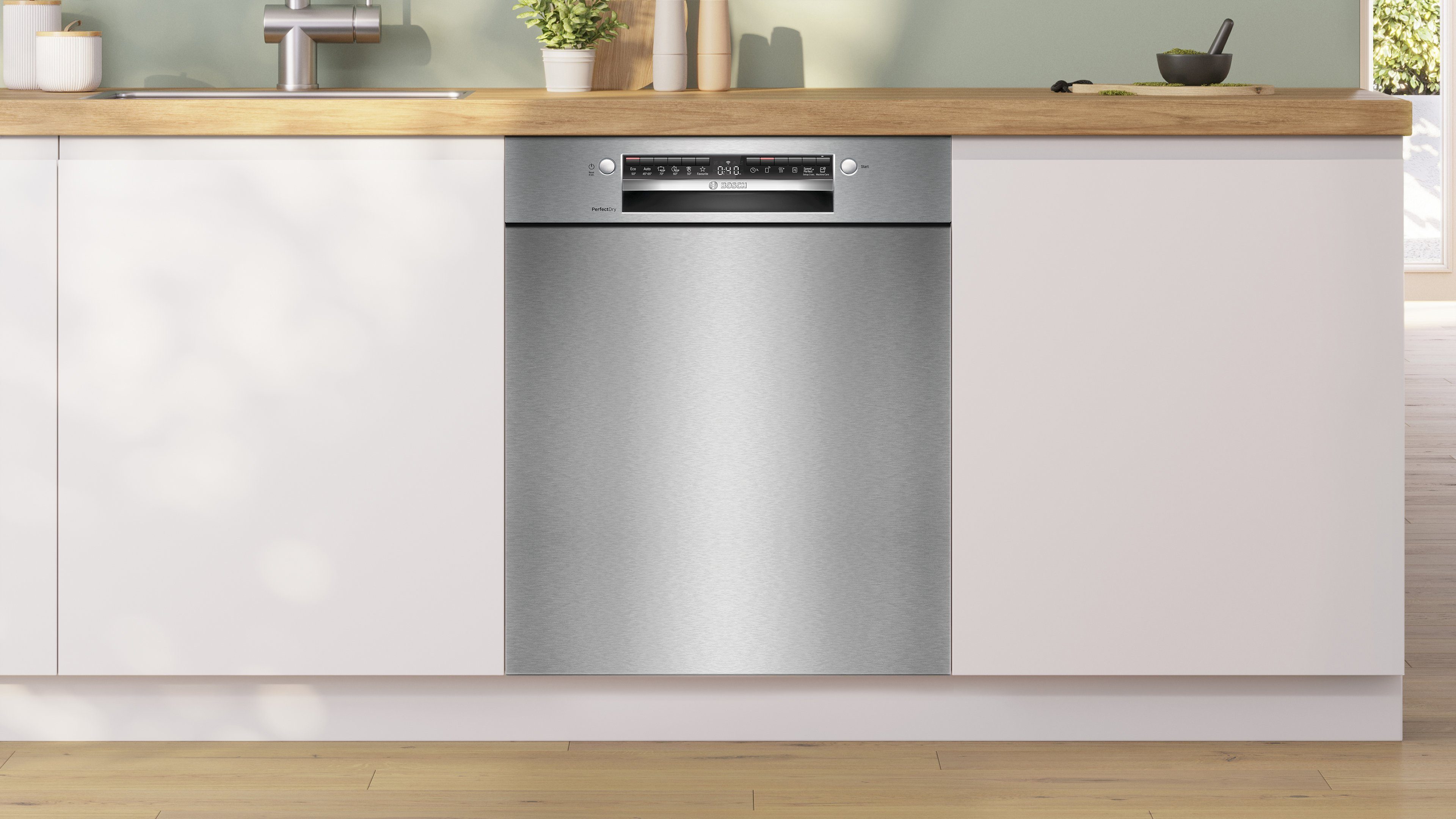 BOSCH Unterbaugeschirrspüler Serie 6, SMU6YCS02E, 14 Maßgedecke