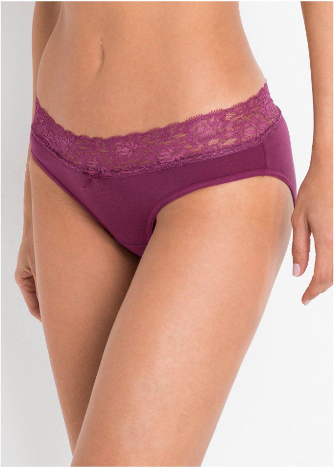 Slip mit Spitze (5er Pack)