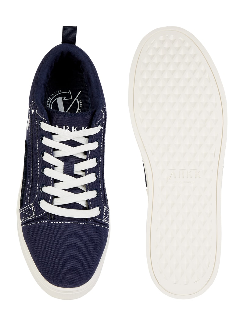 Sneaker aus Leder und Textil Modell 'Sommr' in blau