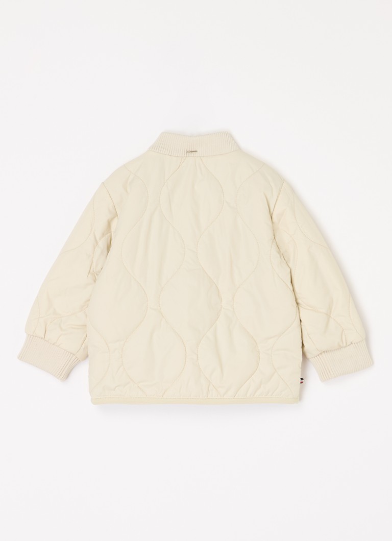 Tommy Hilfiger Quilted bomber jacket with quilt pattern