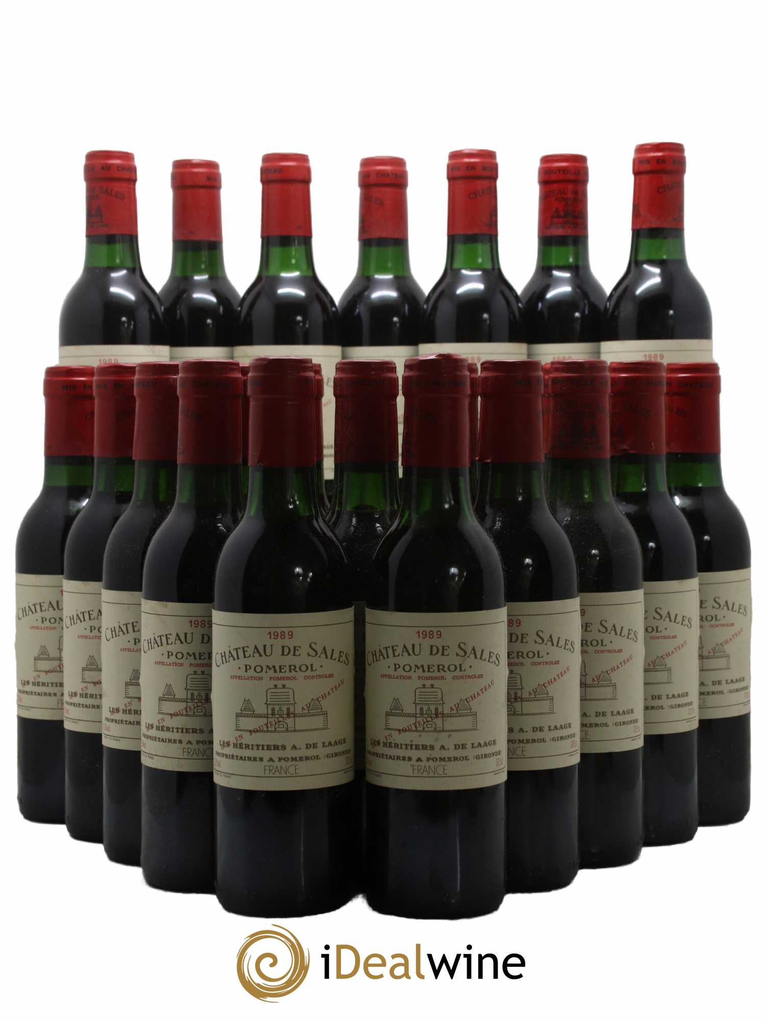 Château de Sales  1989 - Lot de 24 Demi-bouteilles