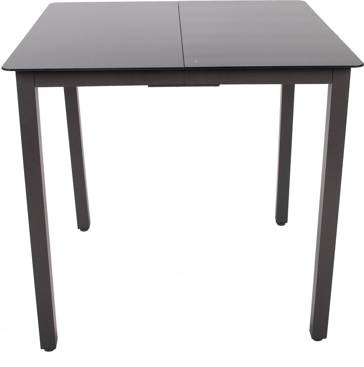 VCM Gartentisch aus Alu 80x80 Schwarz