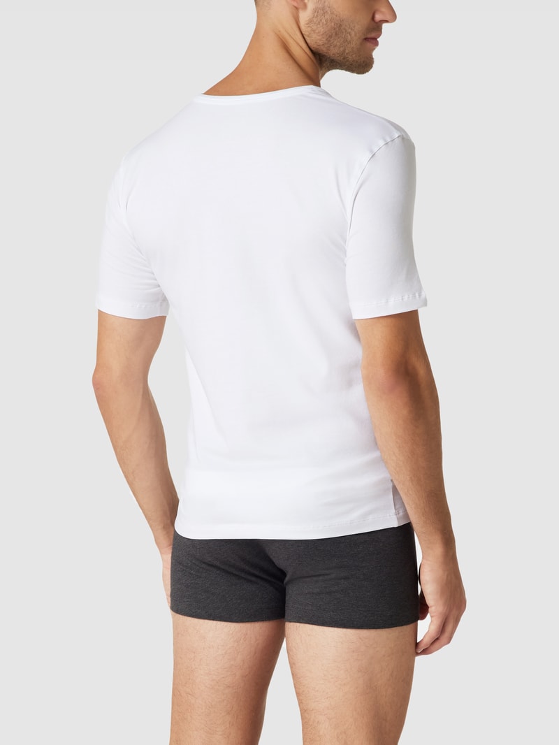 T-Shirt mit Rundhalsausschnitt in weiß