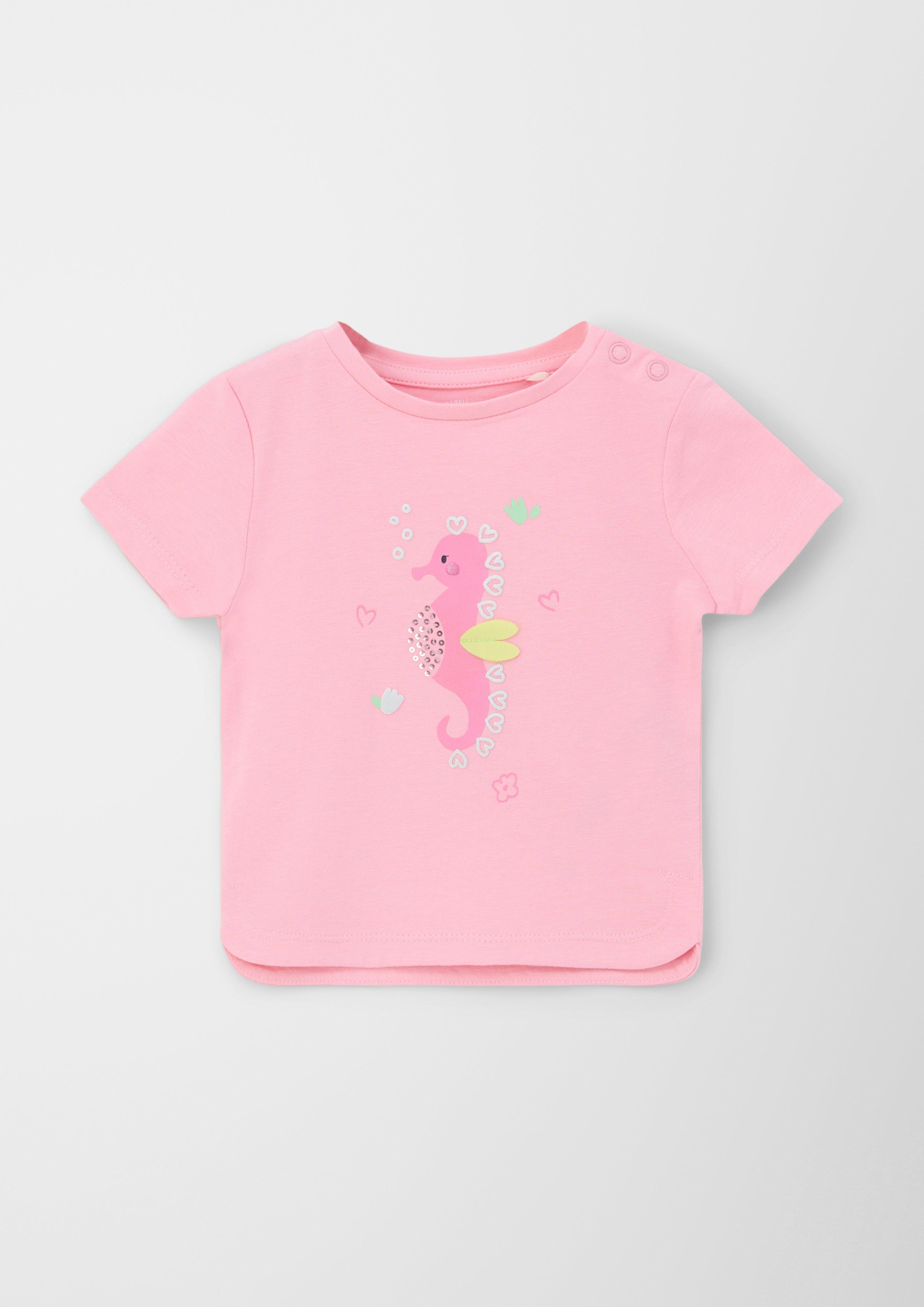 Baumwollshirt mit Seepferdchen-Artwork  2130660-4325