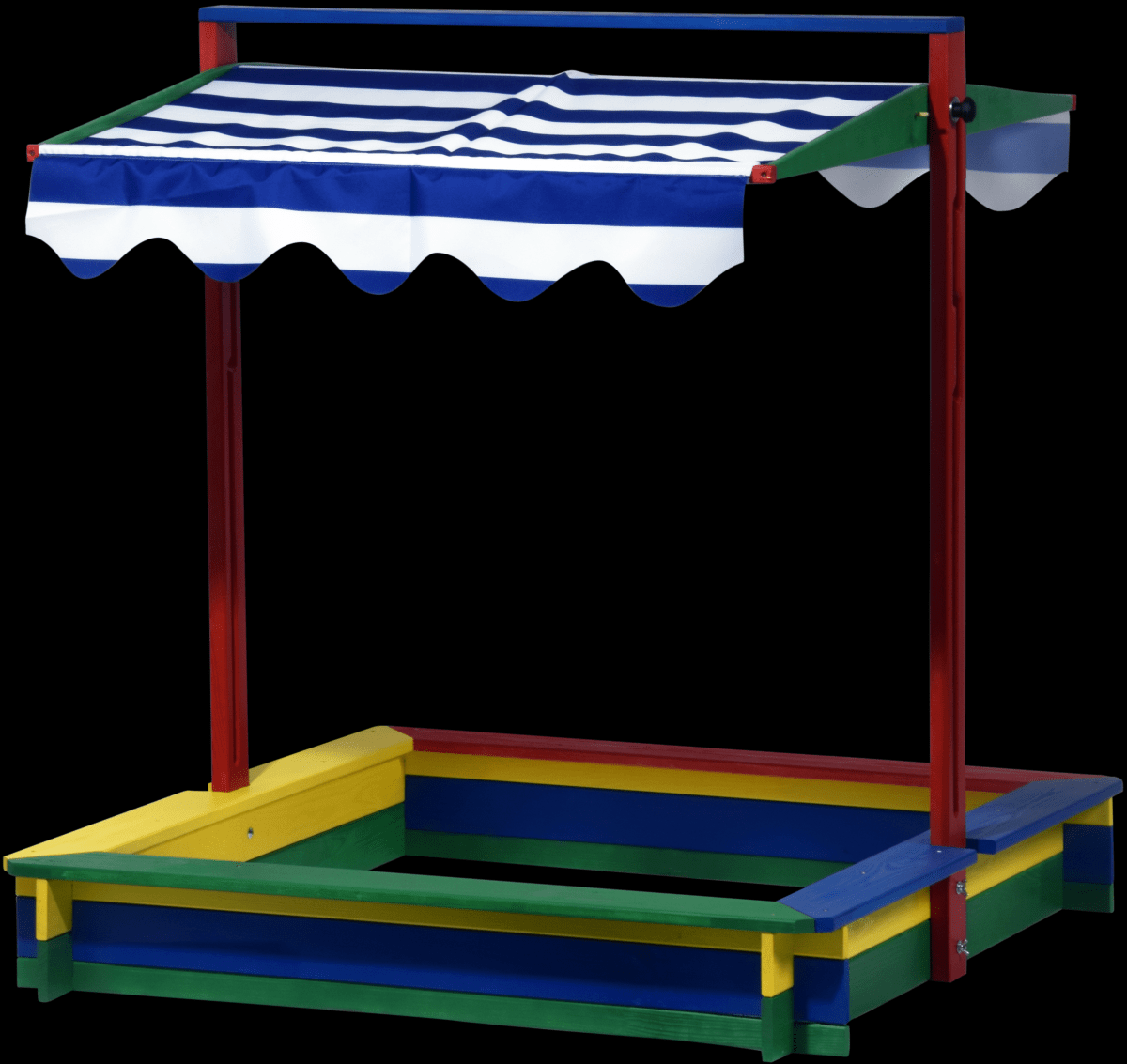 dobar Großer Sandkasten mit schwenkbarem Dach