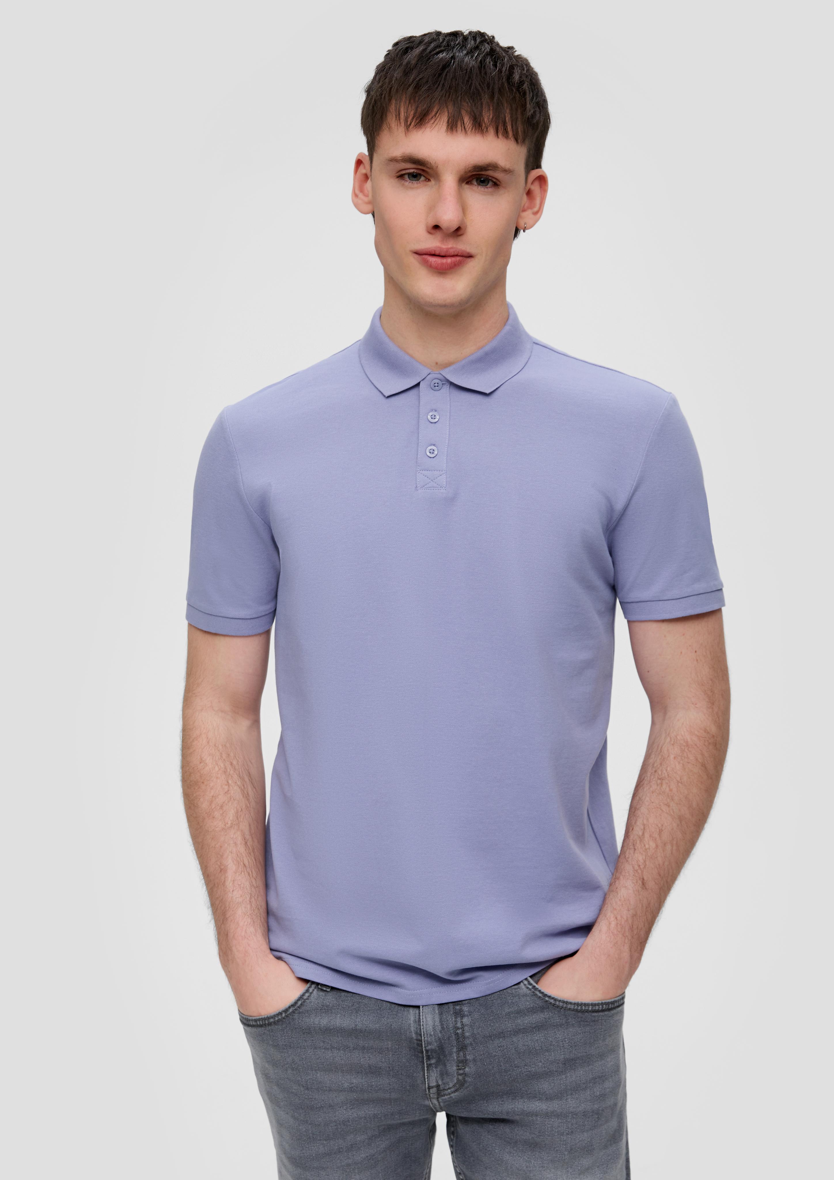 Poloshirt mit gestricktem Kragen  2140707-4809