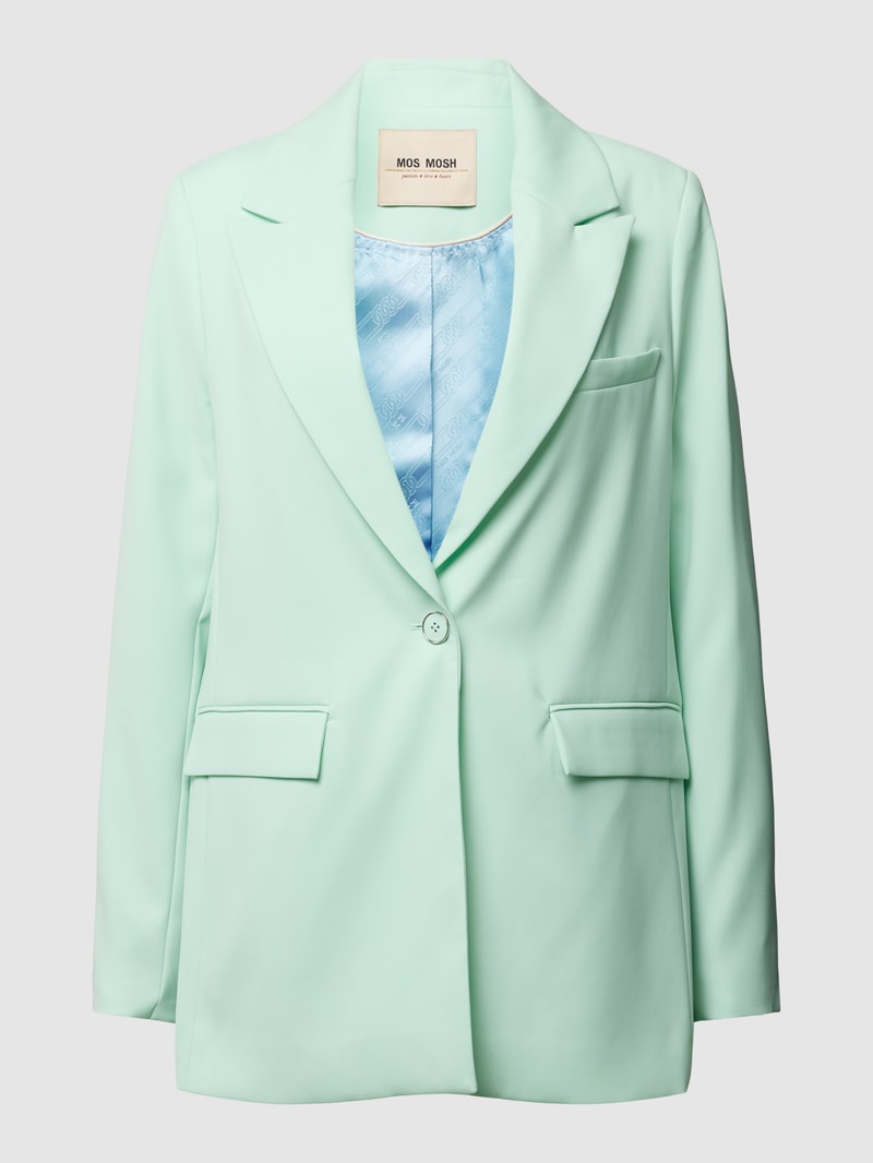Blazer mit Reverskragen Modell 'LEIA' in helltürkis