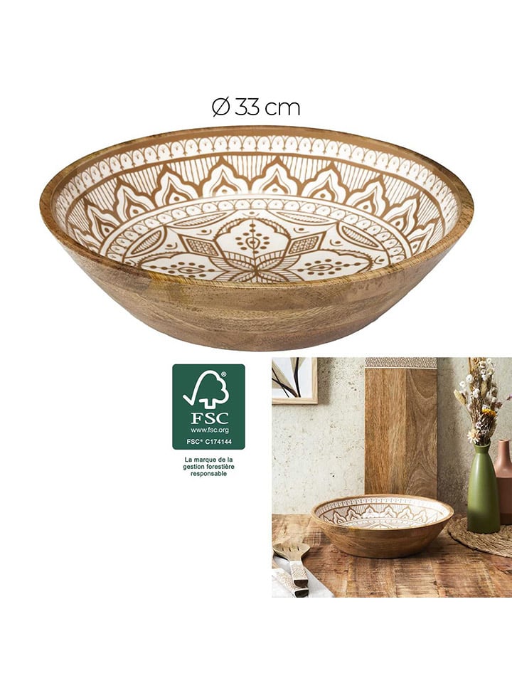 Ethnical Life Schüssel in Braun/ Beige - Ø 33 cm günstig kaufen onesize