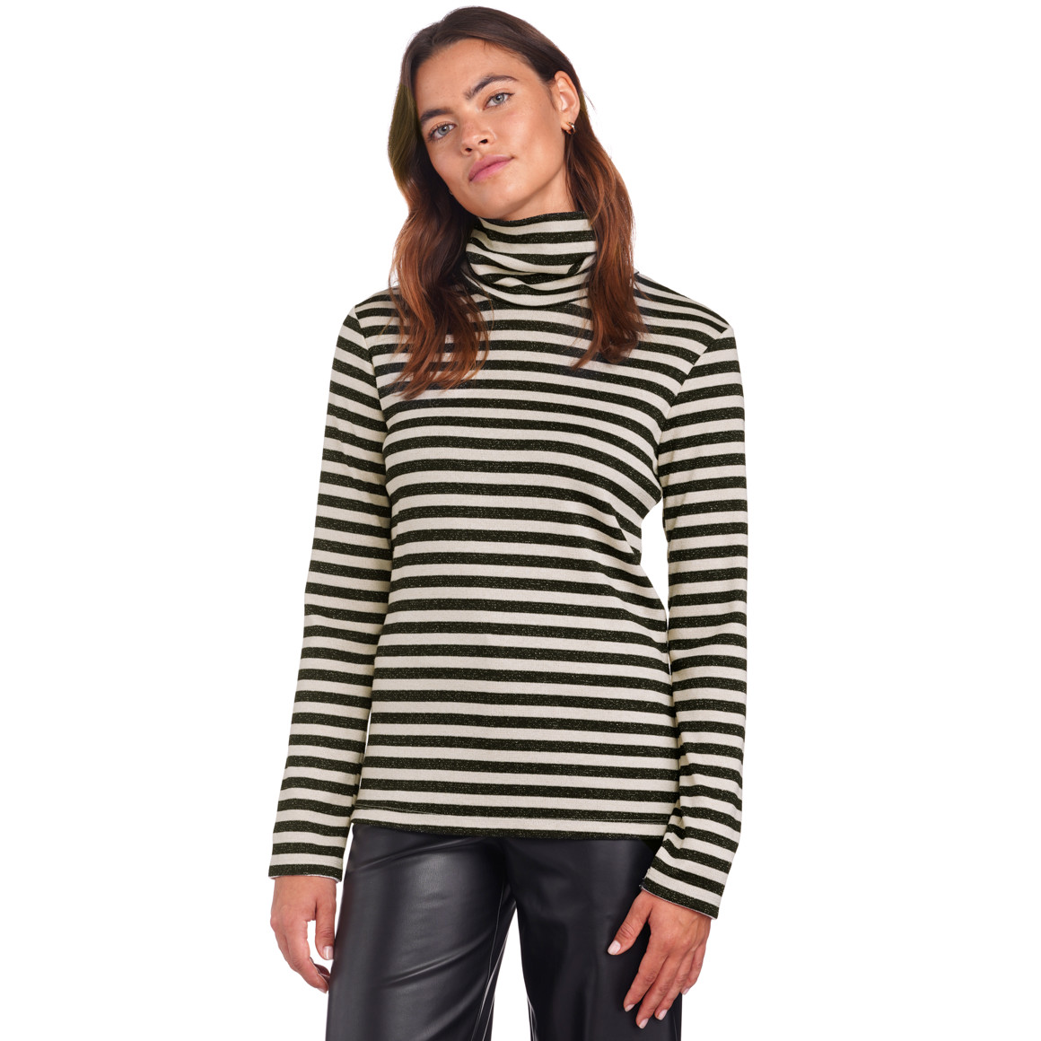 Damen Langarmshirt mit Rollkragen