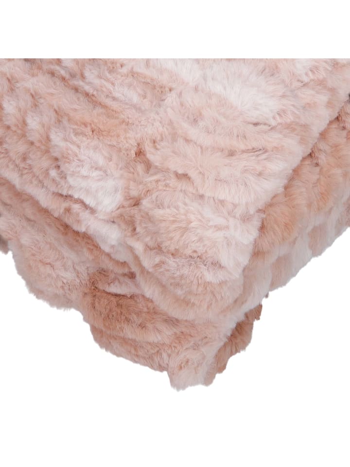 GMD Living Edle Wohndecke LUXURY in Farbe Pink (rosa) günstig kaufen 150 x 200 cm