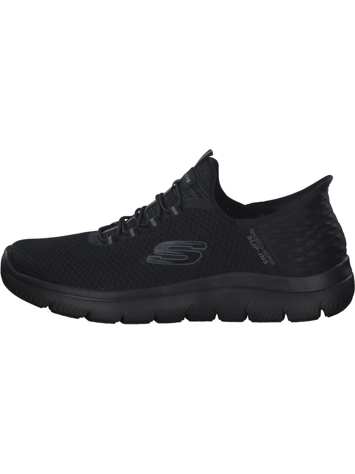Skechers Slip-On-Sneaker in Schwarz günstig kaufen