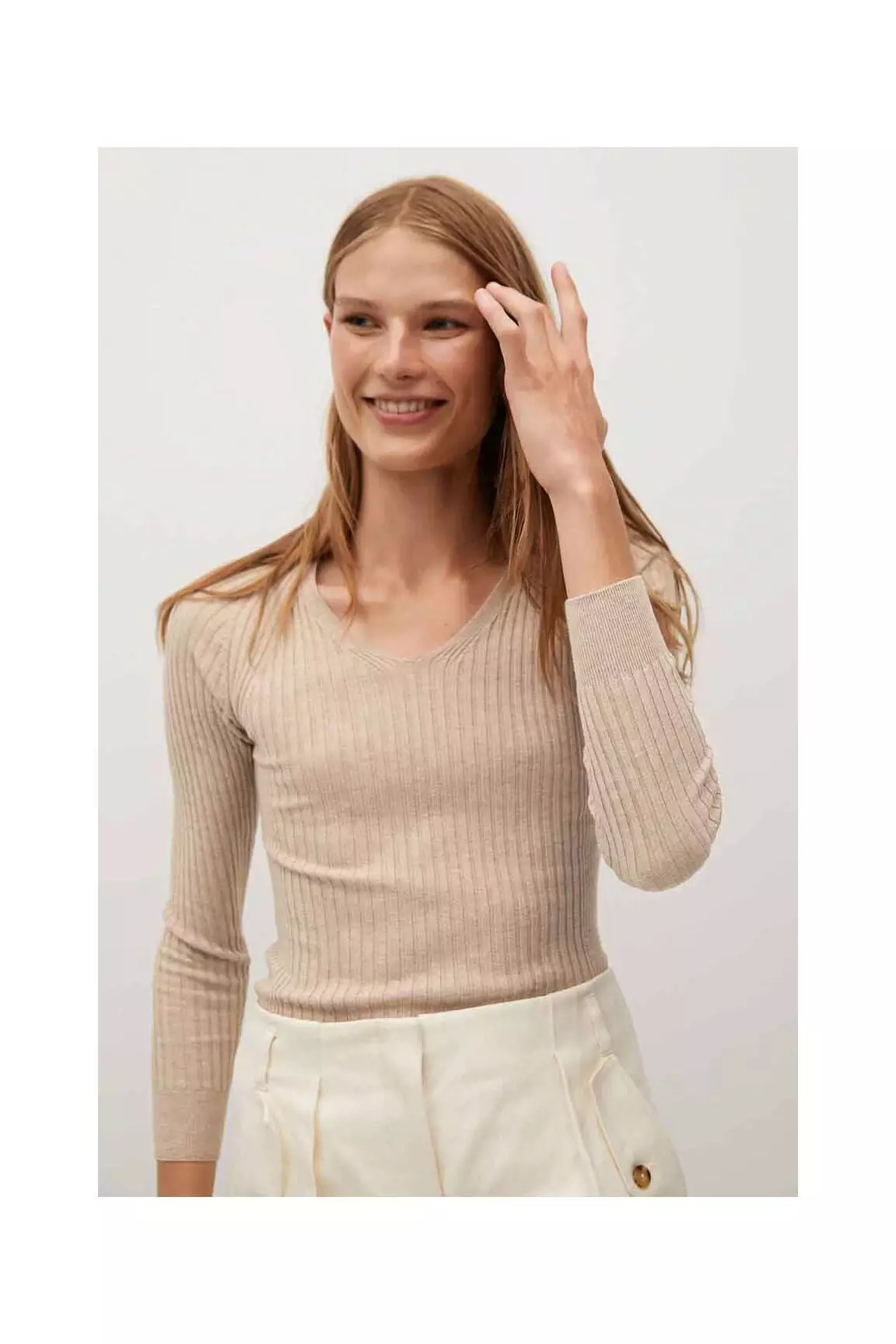 Mango Pulls Femme couleur gris
