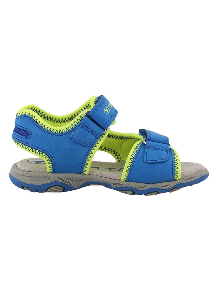 Tom Tailor Sandalen in Blau/ Gelb günstig kaufen